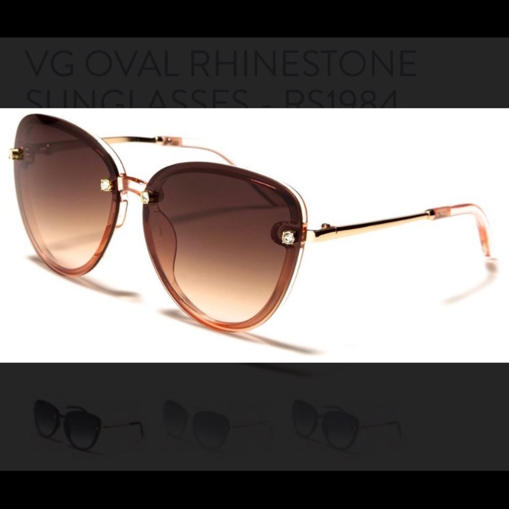 BRAND NEW 🕶 Oval Rhinestone Shades